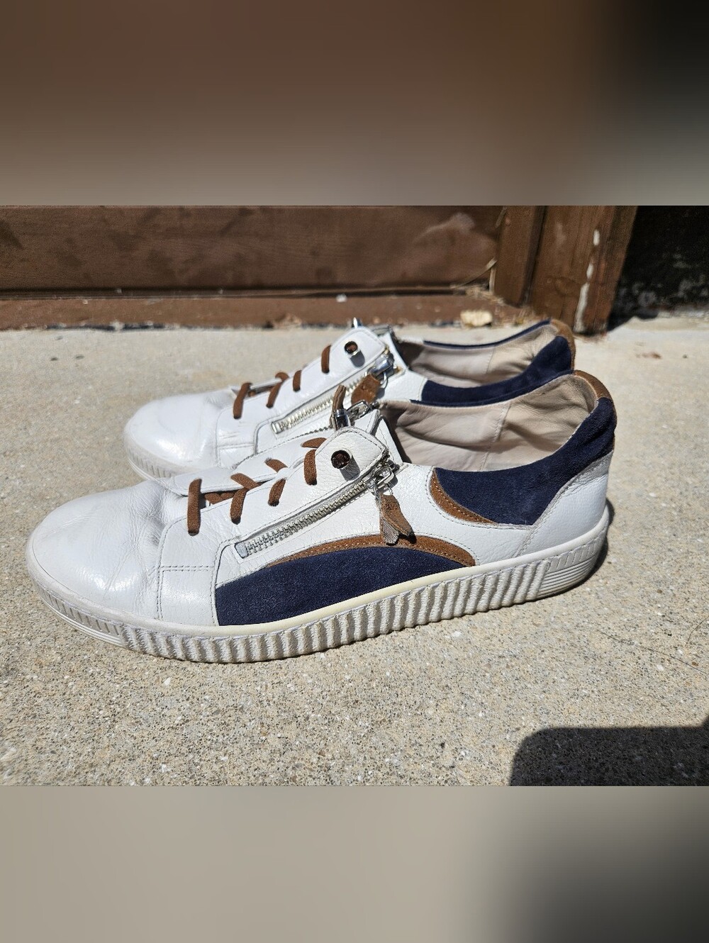 Gabor Wemo Women's Shoes US 8.5 UK 6.5 Platform Sneakers Casual Comfort Lace Up